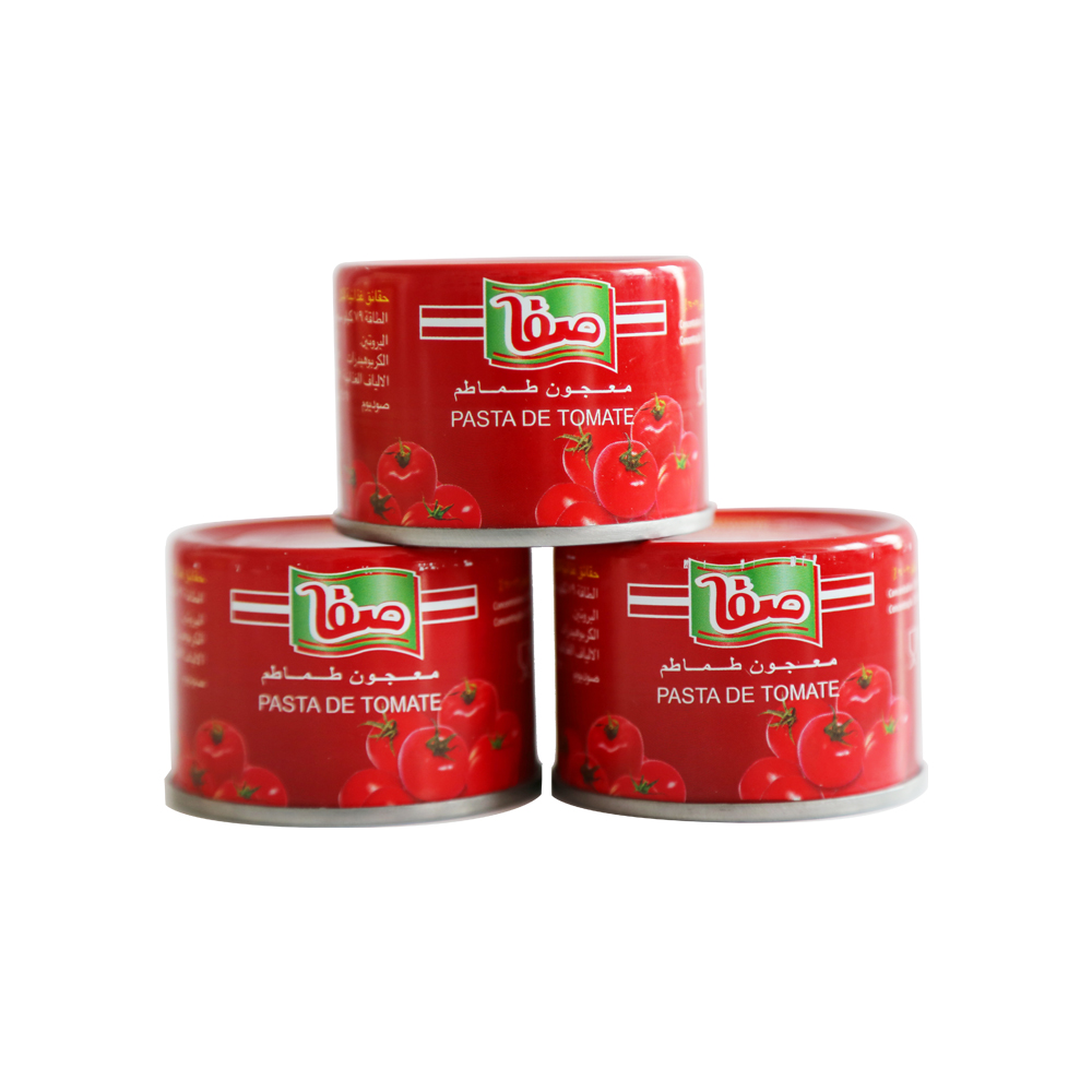 Yüksek kaliteli domates salçası özel etiket