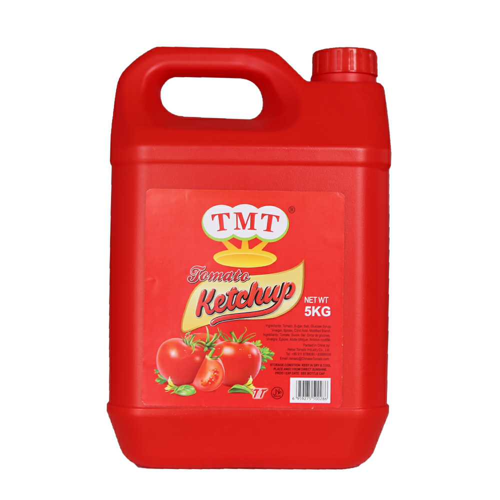 Ketchup de tomàquet Ampolla de plàstic 5L 28-30% brix
