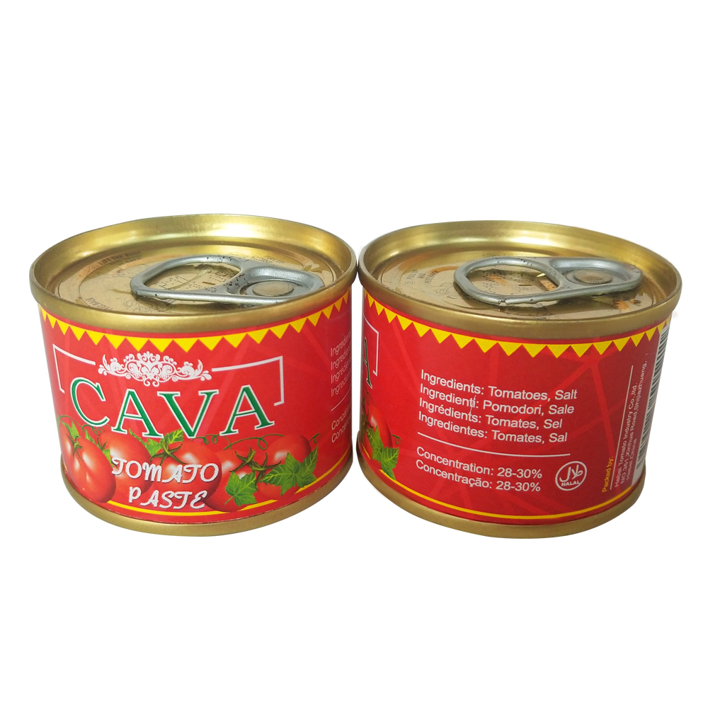 rike smaak foar Afrika canned tomaat paste 70g canned tomaat paste