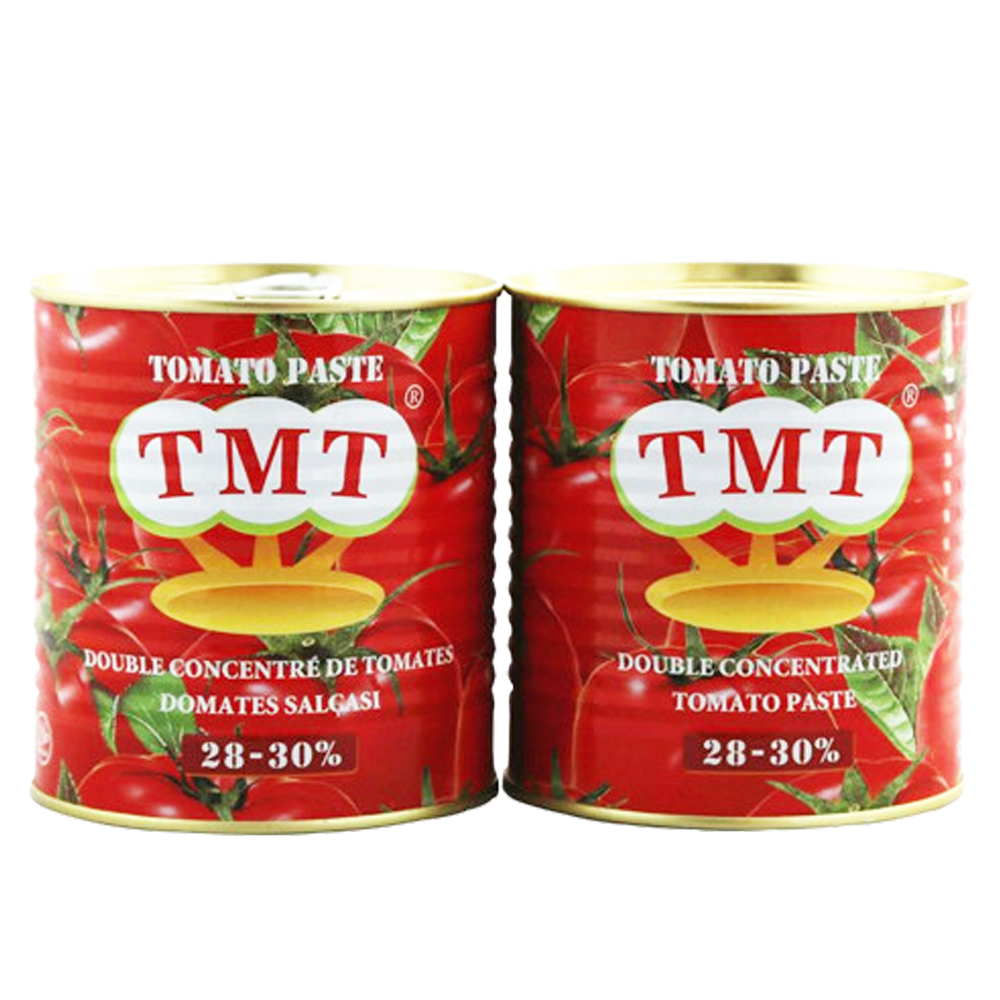Fabricante directo de pasta de tomate 830g de pasta de tomate de lata con alta calidad