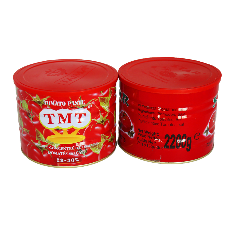 importação de pasta de tomate tomate halal 2200g de tomate