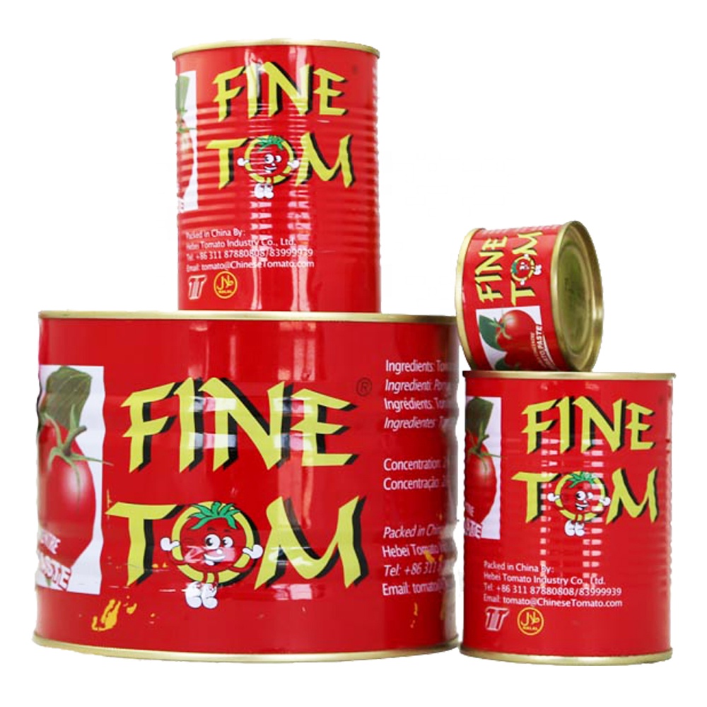 A10 boîtes de pâte de tomate pour le marché américain