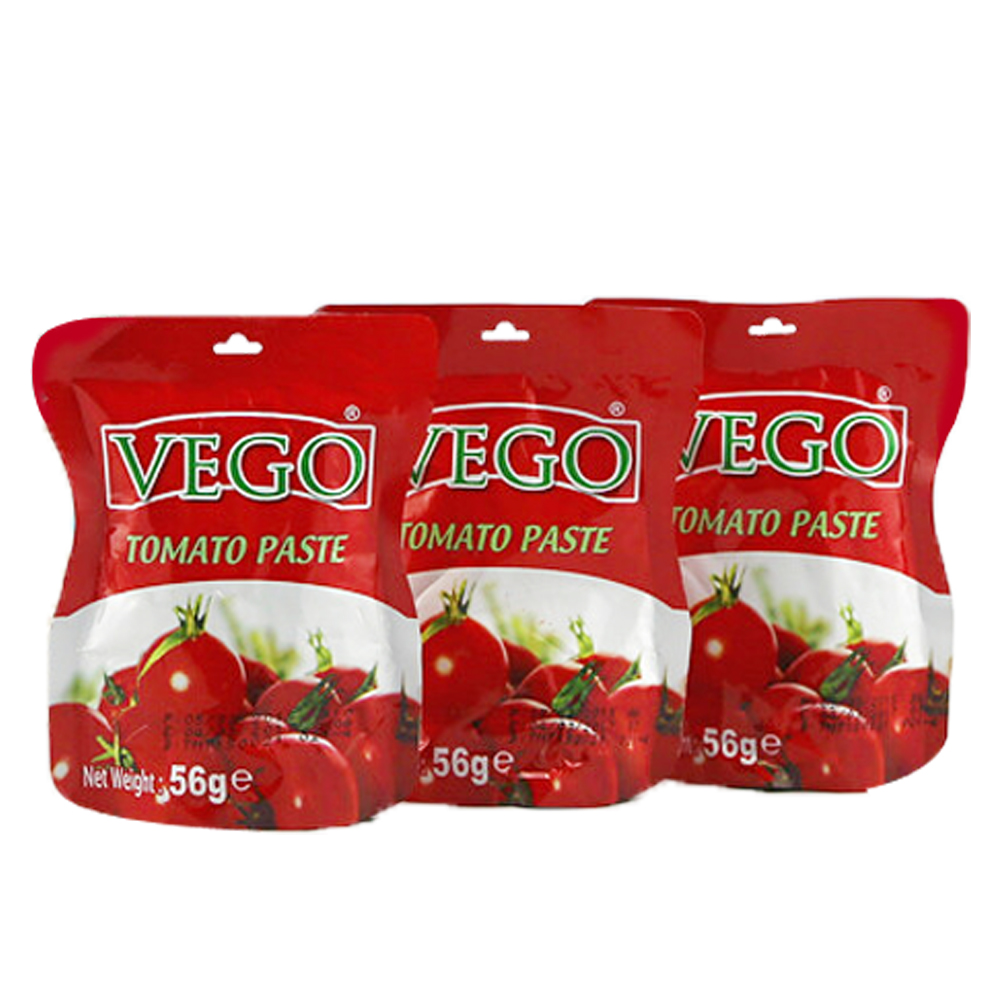 Factory wholesale 50g 56g Sachet Tomato Paste
