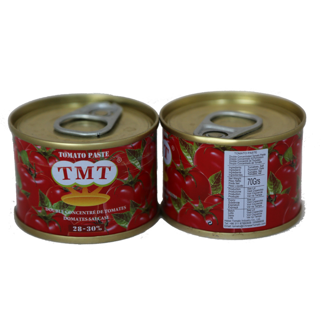 Afrika pazarı sıcak satış 70g domates salçası