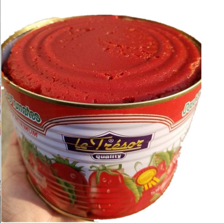 Pasta de tomate a precio económico 28-30% brix con 2200g + 70g