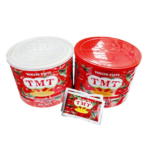 العلامات التجارية المستوردة النيجيرية سانت ريتا مصنع القصدير معجون الطماطم 2200 جرام