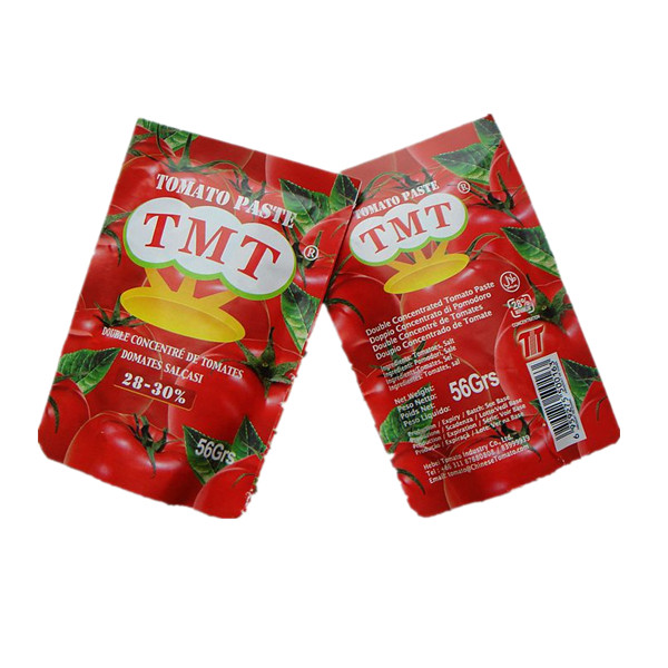 Påse tomatpuré 56g i Kina