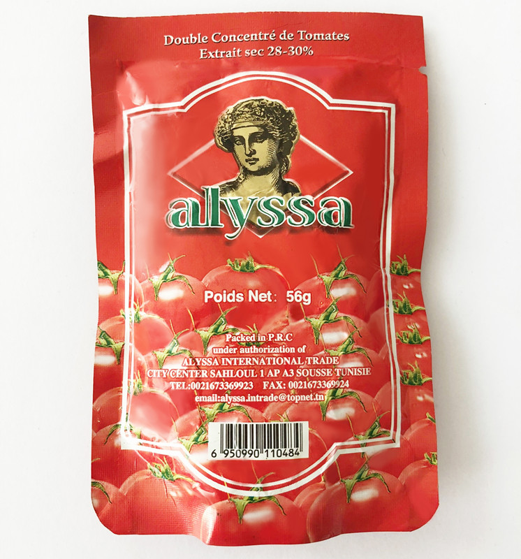 70 g – 4 500 g plechovej paradajkovej pasty pre značky Ghana alyssa