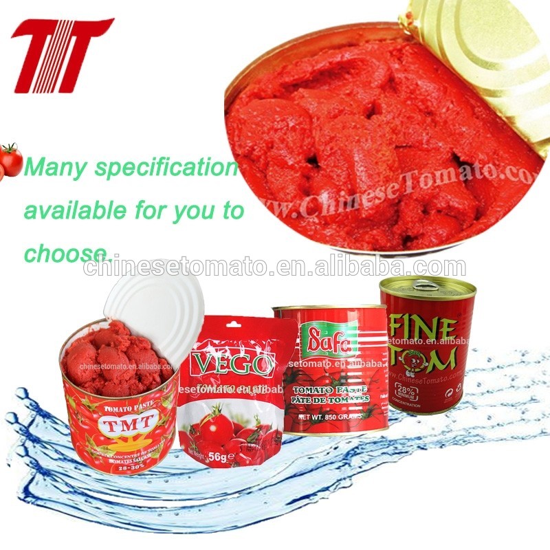 Fabbrica cinese per 1 cucchiaio di concentrato di pomodoro in grammi - Egypt Food Tomato - Pomodoro