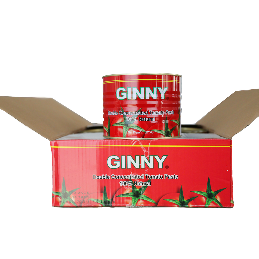 Томатная паста GINNY Цена 2200г Консервированная томатная паста для Ганы