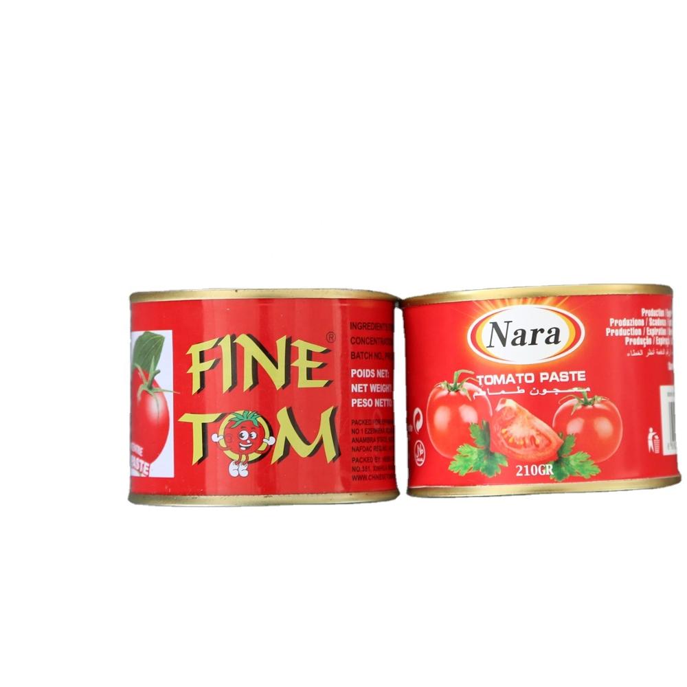 Konserven Tomate Paste 210g fir Nigeria
