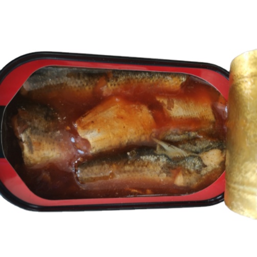 2022 Populær hermetisk makrell i tomatsaus 155g/425g hermetisk fisk fra fabrikk for Ghana