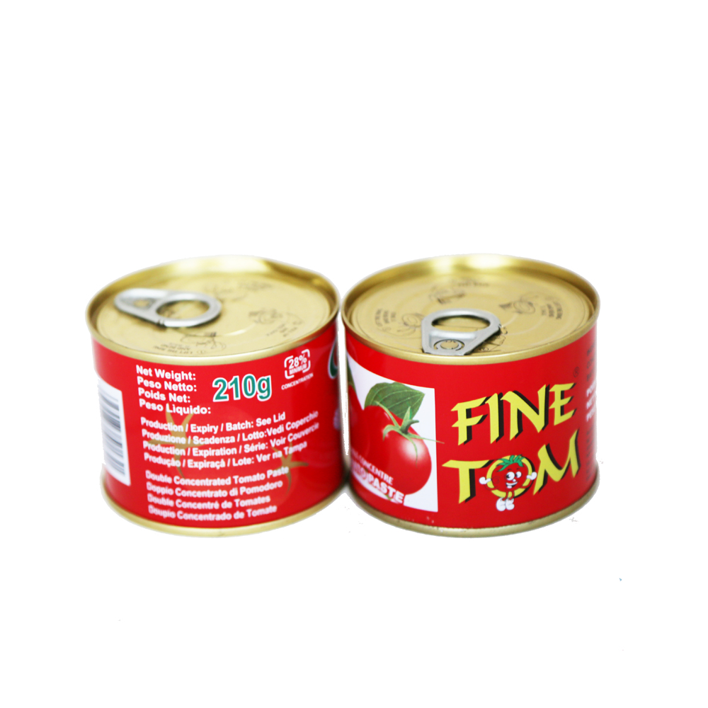 Barato nga canned 210g tomatoes paste sa mga lata nga ibaligya