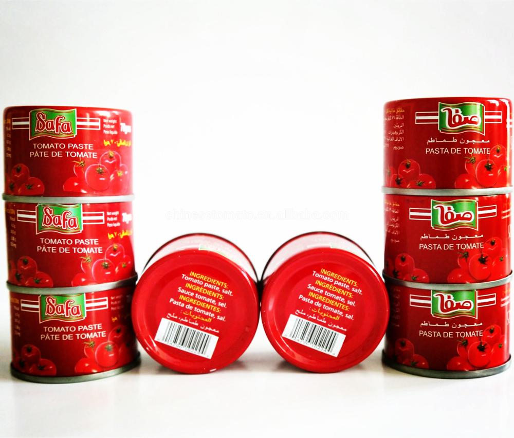 Упаковка томатной пасты Double Concentrate жестяная томатная паста