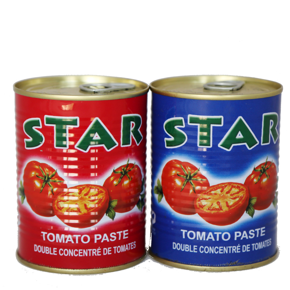 OEM märke grossist fabrik pris konserverad 28-30% koncentration tomatpasta i burkar