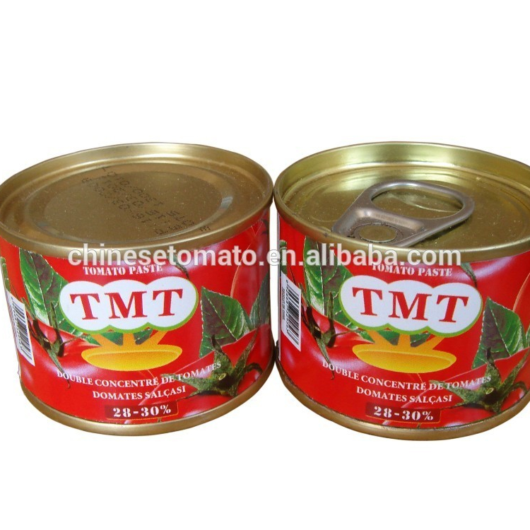 TMT Tomat Paste mak fabrike pi bon vann 2200g keratin tomat nan bwat