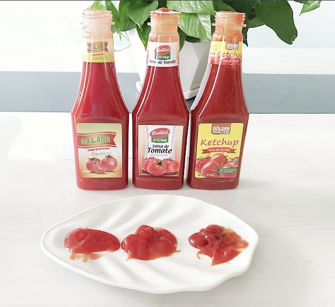 salsa de tomate en botella