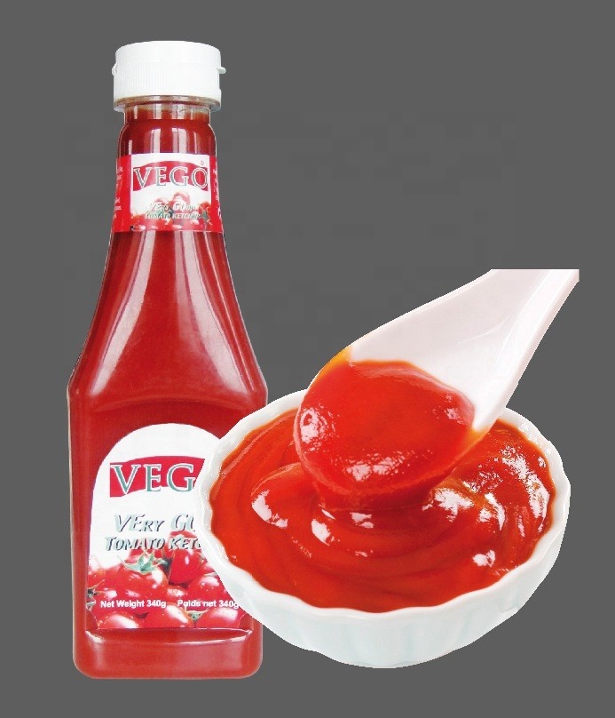 Bouteille en plastique ketchup 340g kimball squeeze bouteilles de ketchup en plastique souple PE 5kg sauce