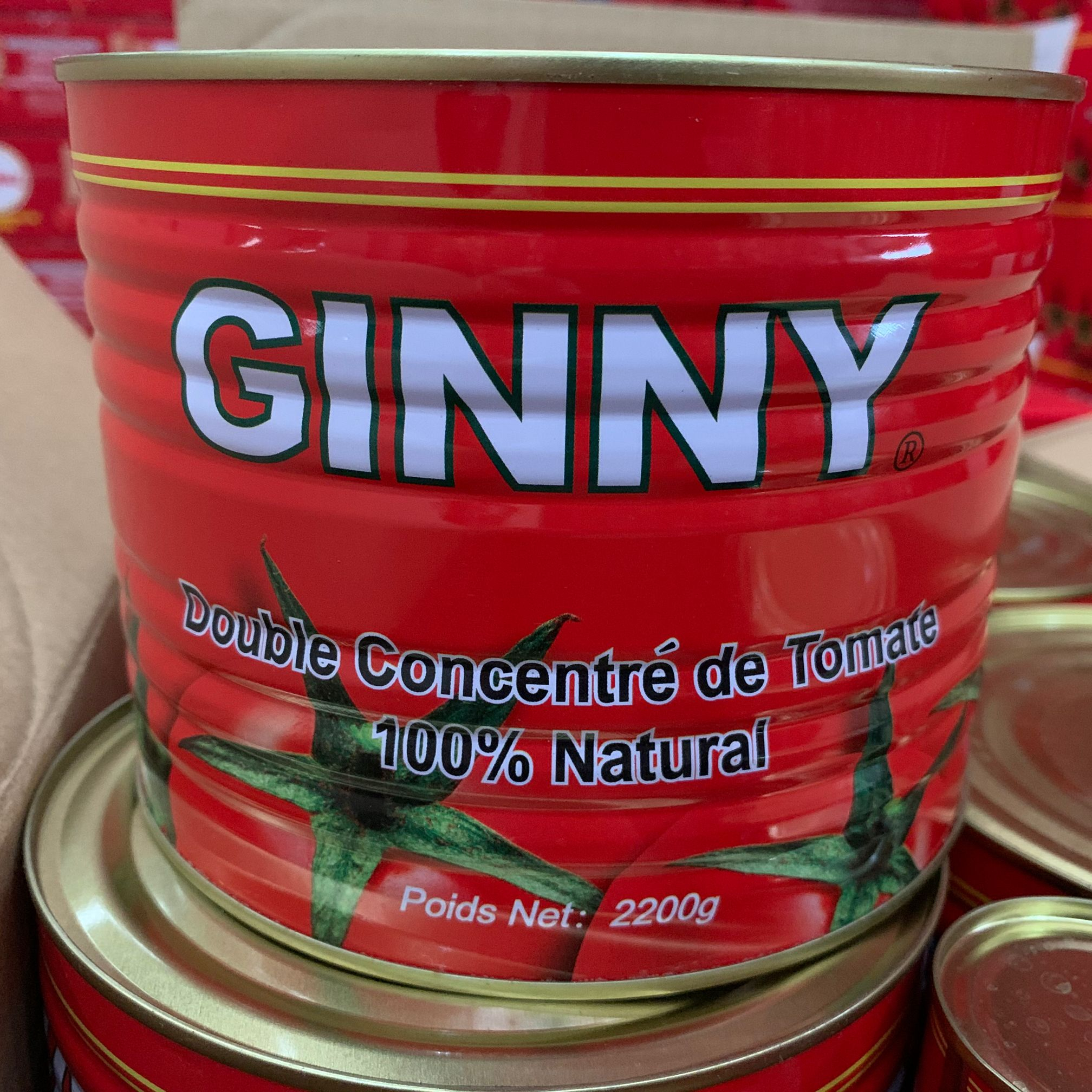 OEM tomatpasta købere dobbelt koncentreret tomatpasta ginny mærke til Burkina Faso