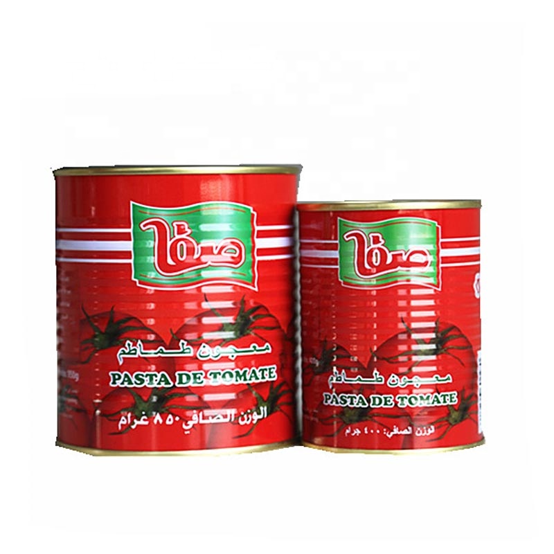 2022 New Middle size 400g Tomato Paste e nang le Easy Open Canned Tomate Paste