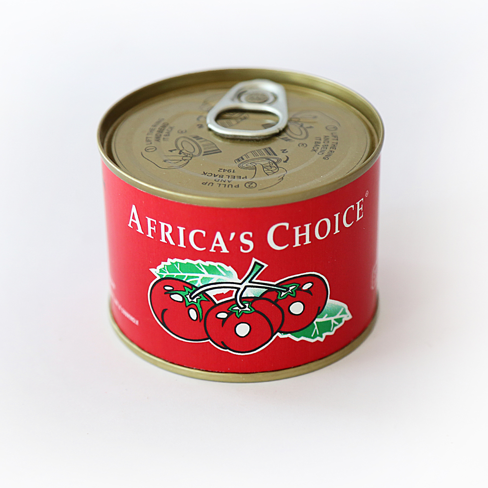 Pâst tomato tun brand OEM 70g o bast tomato tun ar gyfer Affrica