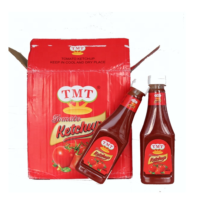 Ketchup 340g double concentré délicieux de haute qualité pour le marché africain