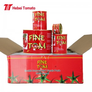 Fine Tom Brand konserveret tomatpasta eksportør 4,5 kg Kina leverandør