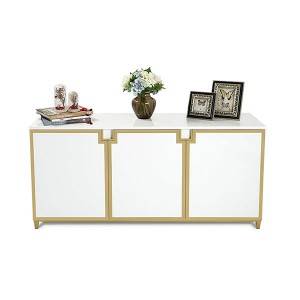 Cheap price Coffee Table With Adjustable Lift-Top - YF-H-801 Luxurious Kitchen Storage Sideboard Cabinet in Gold – Yifan