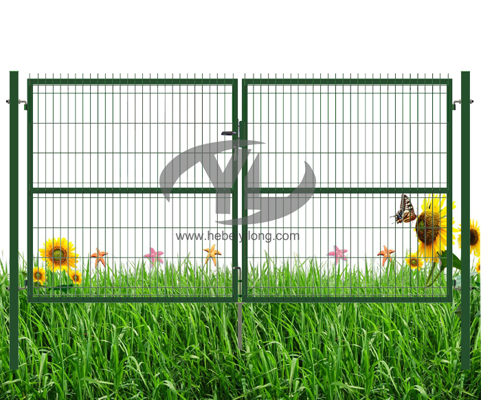 3D fence double garden gate