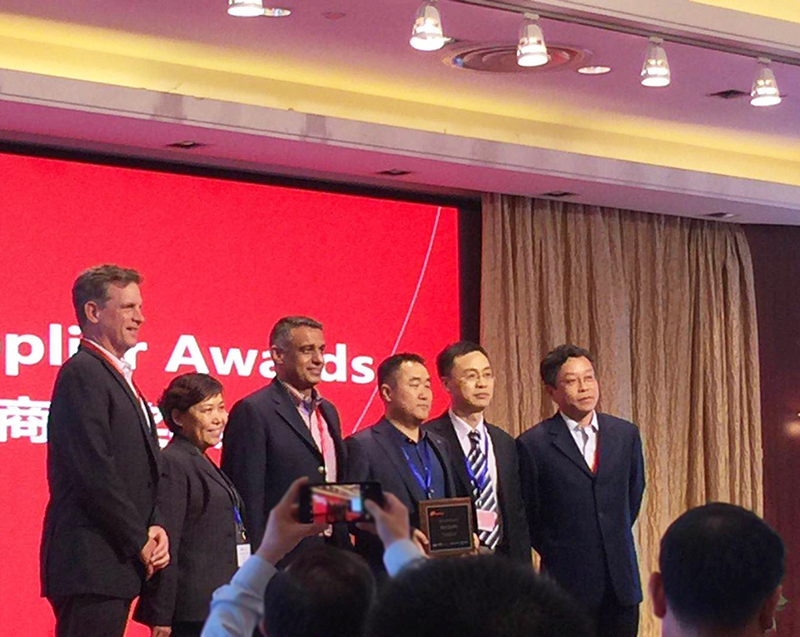 Hebei Electric Motor Co., Ltd gañou o "Premio á mellor calidade de Asia Pacífico 2018" de Ingersoll Rand
