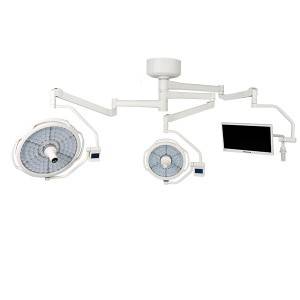 LEDD500 / 700C + M LED da soffitto a doppia cupola per sala operatoria cù sistema di càmera è sistema di monitor