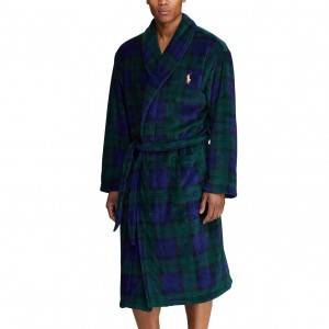 Printing super soft flannel men robe
