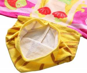Asciugamano con cappuccio stampato per bambini