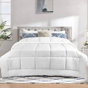 O tecido de algodón con edredón de recheo de microfibra dálle á túa familia un sono cómodo durante toda a tempada na casa