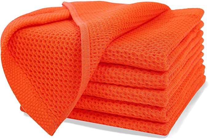 100% Cotton Waffle Weave Kitchen Dish Cloths Featured Image
