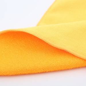 Microfiber jacquard washcloth dina warna padet
