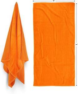 Royal Solid Agba Velor Terry Beach Towel