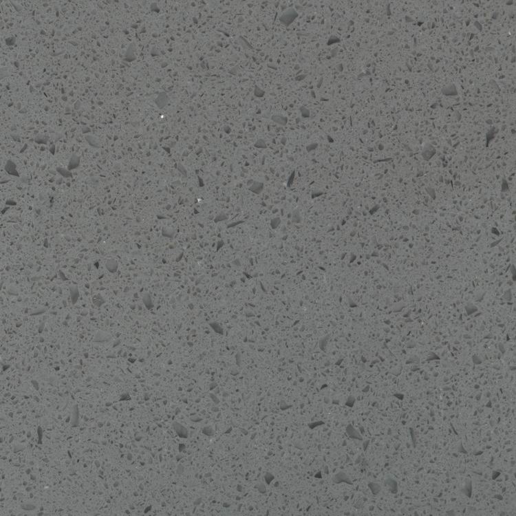 Popular grey polished artificial quartz stone slab for kitchen counter top, benchtop, worktop HF-PQ1430  CL153 Featured Image