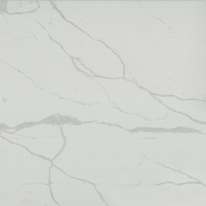 Controsoffitto in pietra di quarzo bianco con lastre di Calacatta cinese più popolari1027