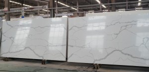 Calacatta Quartz Stone Slab چین بزرگترین تولید کننده کتاب مطابق با 1020