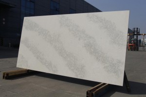 Cararra Quartz Stone Slabs 6308 van Chinese grootste vervaardiger