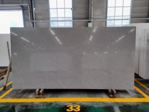 Cementno sivi kremenčev kamen z belo žilo, izdelan na Kitajskem 4049