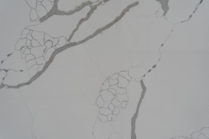 La Chine Usine de marbre blanc Calacatta en gros pierre de quartz d'ingénierie 6204