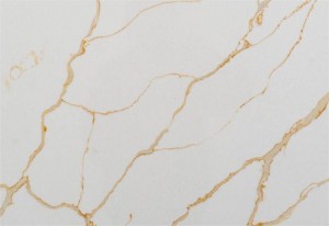 Neuer Calacatta-Quarzstein aus Weißgold, hergestellt in China, Kunstmarmor 1101