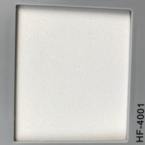 Lastra di pietra quatz bianca pura di produzione professionale HF-4001
