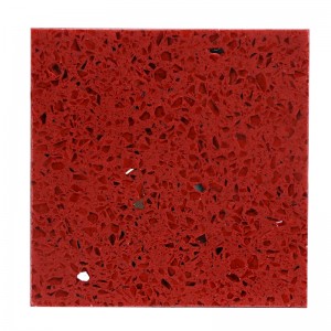 China Factory Wholesale Low Price Red Quartz Cheap Artificial Stone Strawberry
