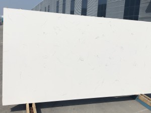 I-White Calacatta Quartz Stone ene-fluffy vein Made in China 5141