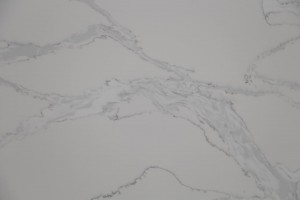 Lastre di pietra di quarzo bianco con pietra artificiale venata Made in China 4092