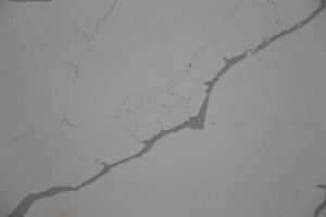 Λευκές πέτρινες πλάκες χαλαζία με τεχνητή πέτρα από φλέβες, κατασκευασμένο στην Κίνα 6016