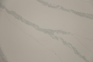 Hvite kvartssteinplater med langåre kunstig stein laget i Kina 4091